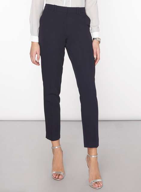 **Tall navy ankle grazer trousers